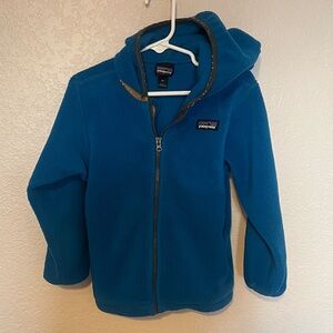 Patagonia Vibrant Blue Hooded Fleece